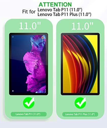 GOZOPO Case Compatible with Lenovo Tab P11 Plus / Tab P11 (TB-J616/TB-J606), Rugged Shockproof Cover for Business People and Kids with Shoulder Strap-Black