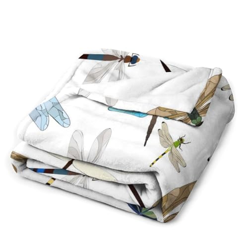 Couverture polaire libellule cadeau idéal pour lit de chambre et canapé - 4