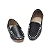 Imagen de Yeeteepot Mocasines de PU Cuero para Niños Chicos Chicas Moda Loafers Casual Barco Zapatos Plano Antideslizantes Oxfords Comode Caminar Zapatos Negro 37 EU = Etiqueta 38