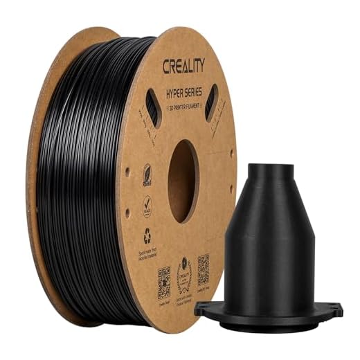 Creality Hyper ABS PLA Filamento per Stampante 3D 1,75 mm, 1kg (2,2 libbre), Progettato per la Stampa ad Alta Velocità, Precisione Dimensionale +/-0,03 mm, per Stampanti 3D e Penne (Nero)