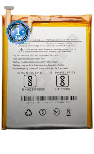 Image of Original LEB117 Battery for Lava Z25 / A3 / Z90 Battery with 1 Year Warranty***(R67)