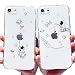 Produktbild AMART für iPhone SE 2022/iPhone SE 2020 Hülle, 2Pack Durchsichtig HandyHülle mit Astronaut Planet Muster Hülle Transparent Silikon TPU Motiv Stoßfeste Schutzhülle für iPhone SE 2022/SE 2020(4,7") NUR