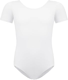 BALAYSIER Maillot Ballet para Mujer y Niña Algodón Elástico Leotardo de Danza Bodysuit para Ballet Gimnasia Ritmica