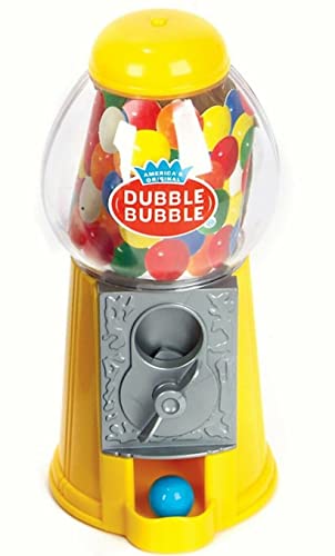 Yellow - 7" Colorful Classic Gumball Machine Coin Bank (With Gumballs Included) Cany Gum Dispenser (Yellow) #TOP25