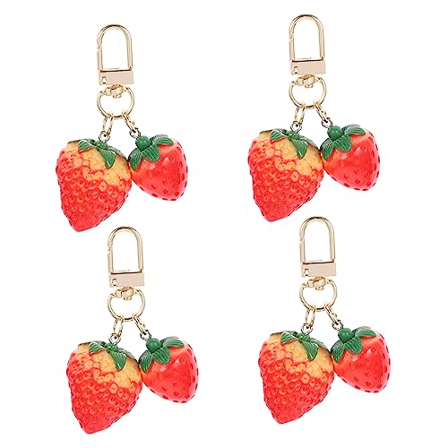 Homoyoyo 5 Piezas Colgante de Creativo de Roja Accesorio Decorativo Claves y Manualidades DIY
