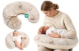 Totsy Baby Coussin Allaitement et Grossesse 130 cm  Coussins d'allaitement Bebe et Oreiller de maternité pour Femme Enceinte Minky Petit oreillers Maternite Oeko Tex Girafes