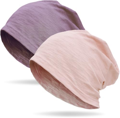 vidsel 100% Cotton Slouchy Beanie, Lightweight Summer Hats for Women Men