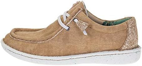 Justin Women's Hazer Shoes Moc Toe Honey 7 M | Image 2