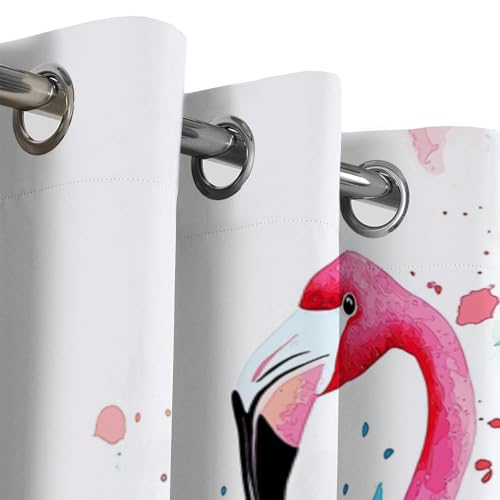 Rideaux Opaque à Oeillets Motif Jungle et Finition Soignée