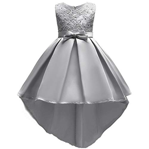 Flower Girl High Low Tutu Dress Little Big Princess Bridesmaid Wedding Party Gown First Communion Prom Dresses for Kid