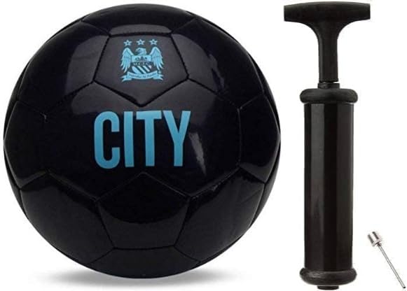 Image of Professional Football for Exceptional Performance | Soccer Ball | for Men and Women | Free Airpump | Football Size - 5 (Black City, 1, Count)