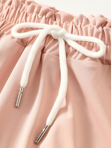 Girls 4 Pack Athletic Skirts Set Tennis Golf Skirts with Shorts Running Flowy Skorts 3-12Y3