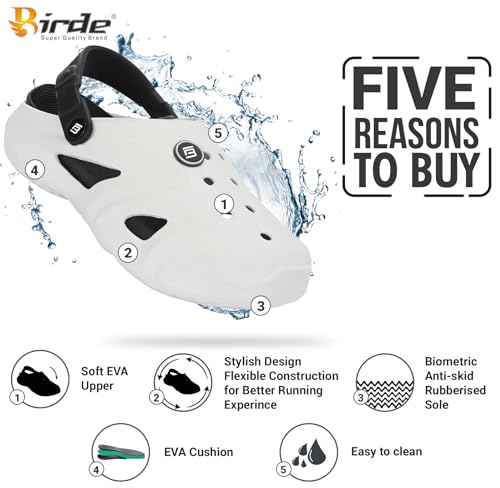 Image of Birde Mens Stylish Fashionable, Lightweight Everyday Comfort Clogs for Men
