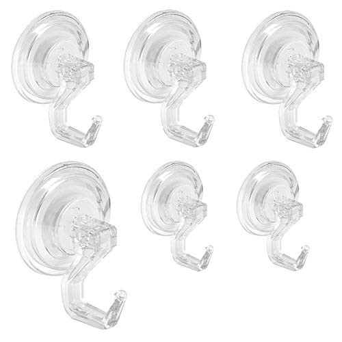 iDesign Hooks, Set of 6, Clear, 6 Count - Thumbnail 7