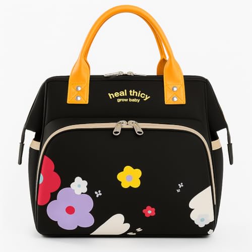 Baby Diaper Bag for Mother for Travelling | Diaper Bags for Mom for Travel | Baby Bag for Mother Travel | Mommy Bags | MomLugguage|Hospital Bags for Delivery Women maternity Product - Black Bag