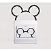 Stickers muraux Vinyle Chambre d'enfant Interrupteur de décalcomanies Oreilles de souris mignonnes Décoration pour la maison Motif Mickey