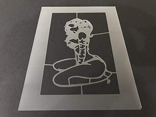 Amazon.com: Pin Up Girl Stencil #1 Reusable 10 mil Thick 8in x 10.5in ...