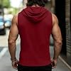 Chaleco Deportivo con Capucha para Hombre Xiaojmake, Sin Mangas, con Cierre, Ligero, Casual 4