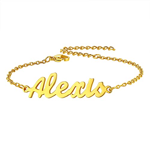 FindChic Custom Name Ankle Bracelets for Women Girls Infinity Anklet with 1 2 3 4 Names Stainless Steel/18K Gold Plated 6.5'' to 10.5'' Length Persona