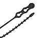 Gardner Bender 45-8BEADBK Beaded Cable Tie Wrap, 8 inch, 70 lb, Reusable, Adjustable Wire and Cord Management, 15 Pk, UV Resistant Black
