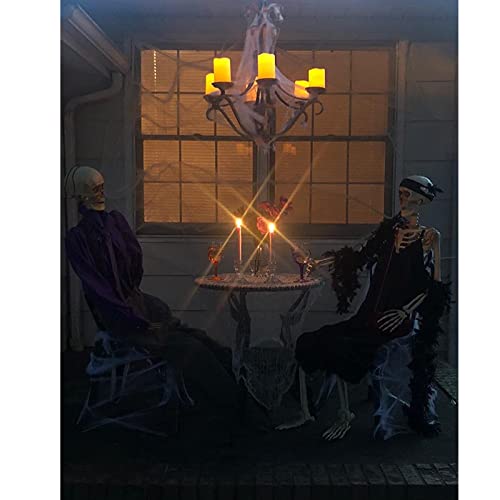 Qinc Flameless Outdoor Battery Operated Candles With Timer 3'' X 5'' Waterproof Pillar Candle Flickering Plastic Electric Led Lights For Wedding Party Halloween Thanksgiving Christmas Decoration Gift #TOP6