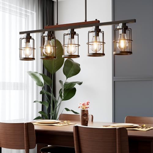 Tadpole Jump 5-Light Dining Room Light Fixture, Chandeliers for Dining