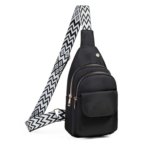 AOSTIHOT Small Crossbody Bags Sling Bag for Women Men, Casual Sling Backpack Cross Body Travel Hiking Backpack