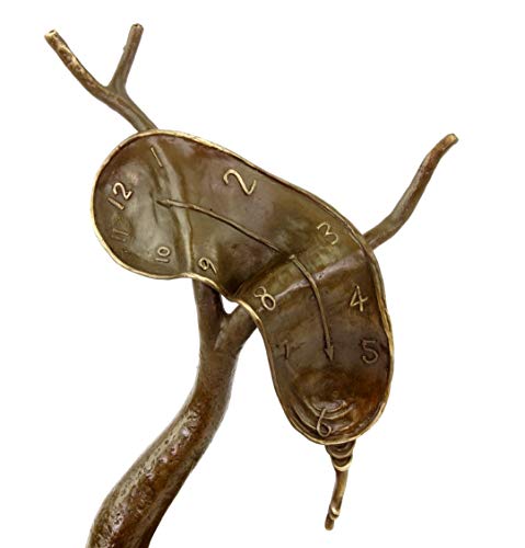 Kunst & Ambiente - Profile Of Time (1977) - The Melting Clock - Limited Bronze Sculpture - Signed Salvador Dali - Height 31 Cm - Modern Art For Sale #TOP1