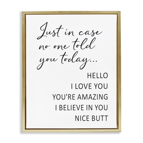 Silly Flattery Casual Humor, 24 x 30 Inch Canvas in Floater Frame