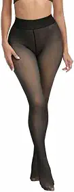 Meia-Calça Térmica Feminina Translúcida com Forro de Lã Peluciada – Conforto, Estilo e Proteção no Inverno