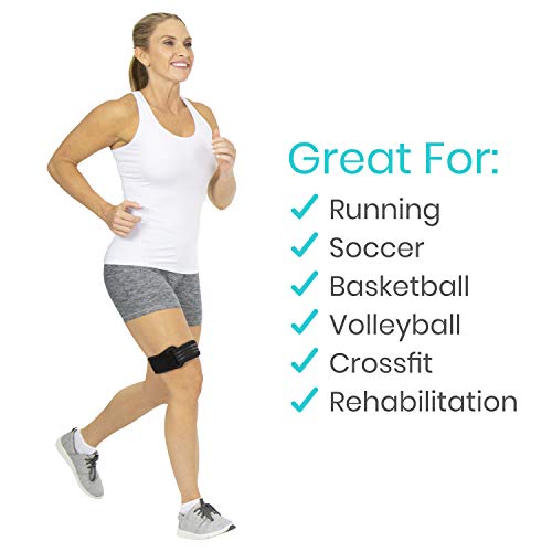 Vive It Band Strap - Iliotibial Band Compression Wrap - Outside Of Knee Pain, Hip, Thigh & Itb Syndrome Support - Neoprene Brace For Running And Exercise - Athletic Stabilizer For Men, Women #TOP4