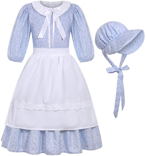 Disfraz Colonial para Niñas con Sombrero miniatura 1