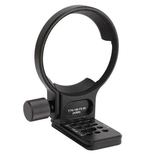 Tripod Collar Mount Ring for T70 180 F2.8 Lens, Lens Collar Tripod Mount Ring, Arca Type Quick Release Plate Mount Ring with 1/4 3/8 Inch Holes