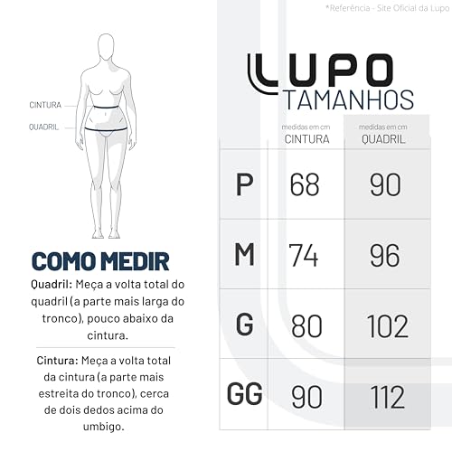 Loba by Lupo Kit 3 Calcinhas Sem Costura Forro Algodão Feminina, 3 Preto, GG