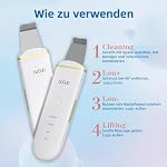 GUGUG Skin Scrubber Ultraschall Ultraschallgerät für das Gesicht- Mitesser-Entferner mit 4 Modi, Porenreiniger, Gesichtswaschspatel, Hautreiniger für die Gesichtsreinigung Gerät – Bild 5