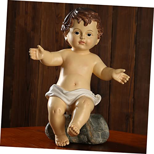 Statue de Jésus Amosfun petite statuette religieuse et déco d'autel
