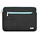 MOSISO Laptop Sleeve Compatible with MacBook Pro 16 inch A2141, Compatible with MacBook Pro Retina A1398 2012-2015, 15-15.6 inch Notebook, Polyester Carrying Bag with Accessory Pocket,Black & Hot Blue