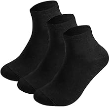 ZRINIX Mens Cotton Ankle Length Socks Soft, Thin & Breathable | Odour Free & Anti-bacterial, Softer than Cotton Socks (Pack of 3) Black