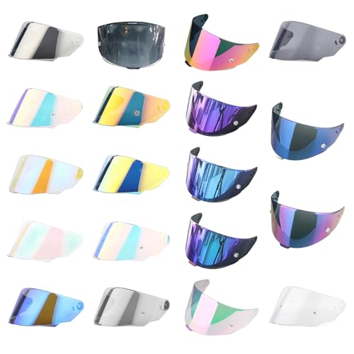 Viseras de policarbonato ajustables con protección UV para cascos KYT 3