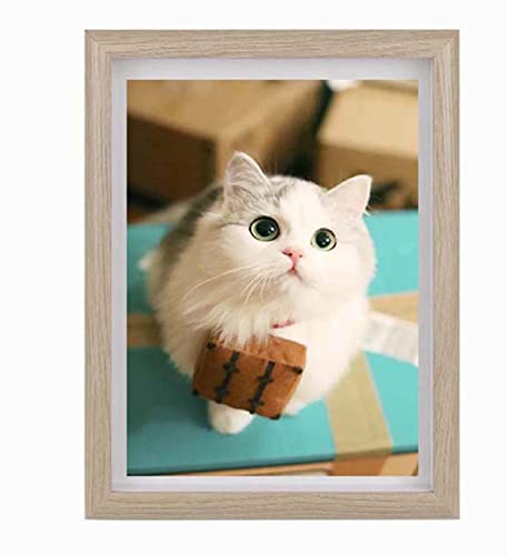 LRuismei 1 pieza/2 marcos de madera de 5 x 7 pulgadas / 8 x 10 pulgadas de espesor marcos de madera para montar en la pared y escritorio (S-14.5 x 19.5 cm, 1 unidad) Cover