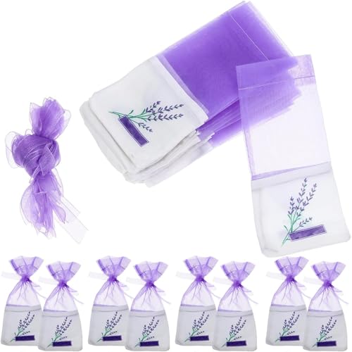 Bolsitas de Lavanda, Pack de 25, Bolsa Organza Lila miniatura 1