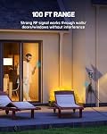 DEWENWILS Outlet de télécommande extérieur, Interrupteur d'alimentation sans fil, étanche aux intempéries 15 Une prise électrique lourde, 3 Des sorties d'eau, 100Ft Portée, UL Inscrit