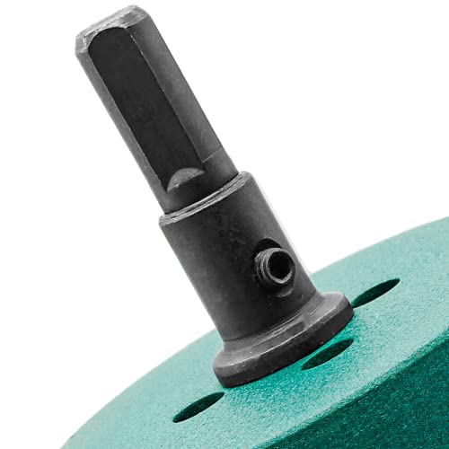Qjaiune 2 3/4 Inch / 70mm Hole Saw with Arbor, 2.75 Inch Hole Saw HSS Bi-Metal Hole Cutter Smoothly Cutting in Cornhole Boards, Plastic, Wood, Fiberboard, Drywall