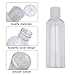 Imagen de pangutheos 8 Piezas Botes Viaje Rellenables 100ml Transparente Travel Bottles Kit PET Botellas Viaje para Dispensar Líquidos para Viajar Fácilmente