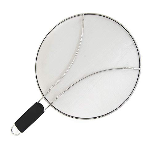 Splatter Guard for Frying Pan & Food Strainer and Universal Cookware 13