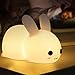 Produktbild LED Nachtlicht Kinder Baby Nachtlampe mit Touch Schalter Tragbare Silikon Nachtlichter für Babyzimmer, Schlafzimmer (Modern)