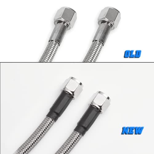 Wonvon Transmission Cooler Hose Fitting Kit With 52" Stainless Steel Braided Line Compatible With Chevy Ford Mopar Gm Gmc Buick Cadillac Cars And Trucks Replace Th350/ 700R4/ Th400 #TOP5