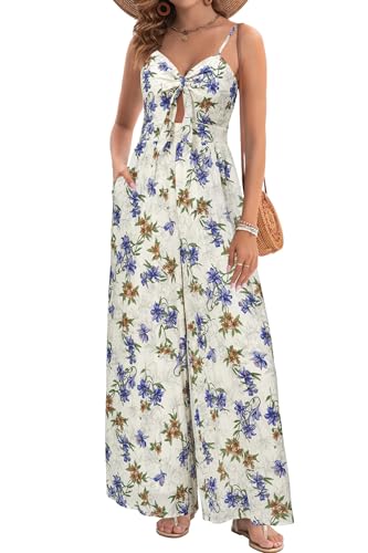 Mono para mujer holgado que disimula curvas con pantalones elegantes de verano