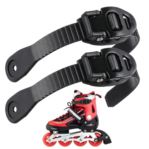 Mipcase Roller Skate Buckle Strap Replacement Set 2 Sets Skating Shoe Accessories with Straps Buckles and Screws for Inline Skates Roller Skates Accessories Easy Install
