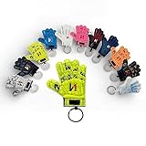 Goalkeeper Glove Keychain – Mini Soccer Goalie Glove Key Chain for Backpack, Keys & Gifts for Kids, Coaches & Parents (White)